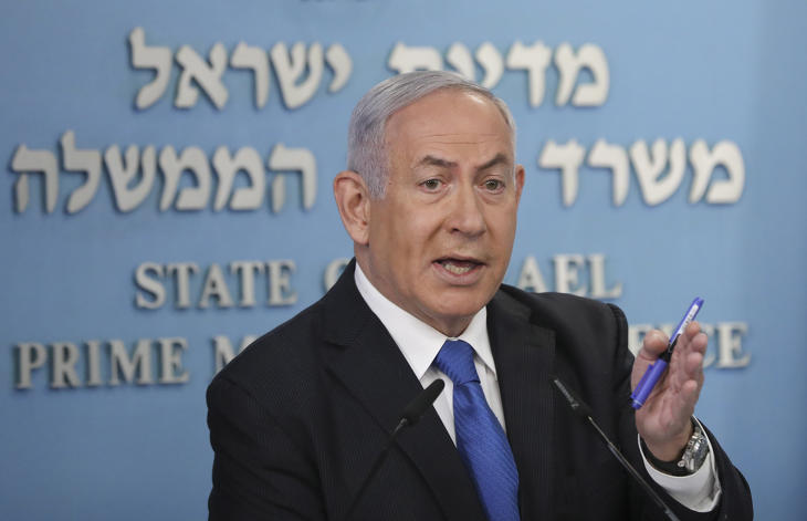 Meddig bírja a nyomást Netanjahu izraeli miniszterelnök? Fotó: MTI/EPA pool/Abir Szultan