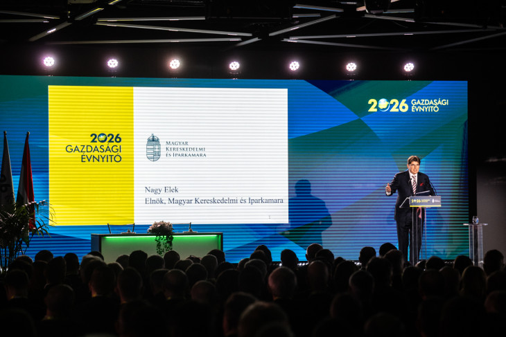Nagy Elek előadása az MKIK 2026-os Gazdasági Évnyitó rendezvényén