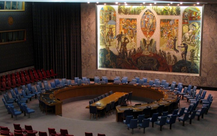 Az ENSZ Biztonsági Tanácsának ülésterme 