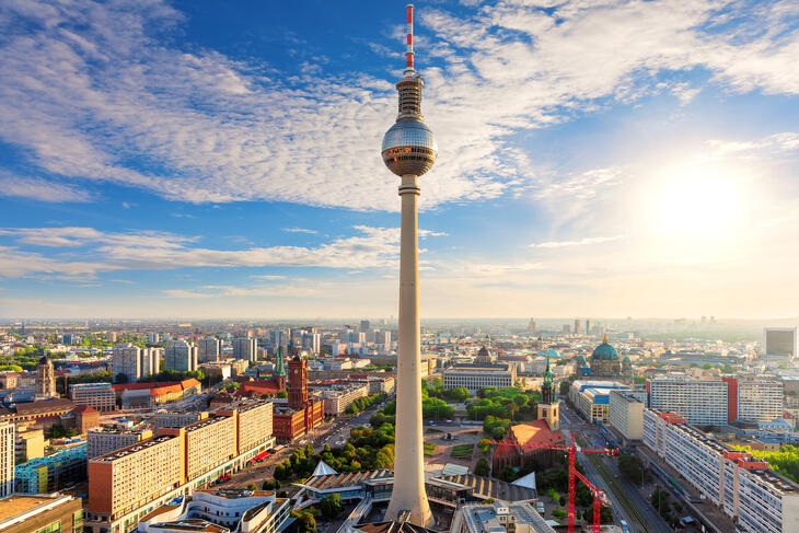 A berlini TV-toronyból is szép a kilátás