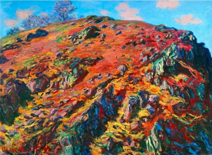 Claude Monet: Study of Rocks (Kőzettanulmány) festményét még az anyakirálynő vette. Fotó: Wikipedia