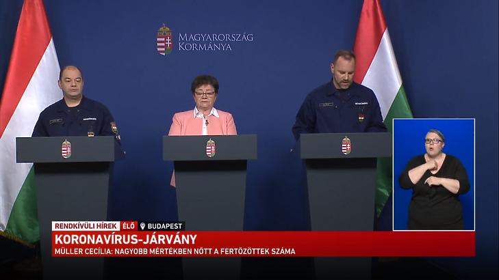 Itt nézhető vissza az operatív törzs mai sajtótájékoztatója