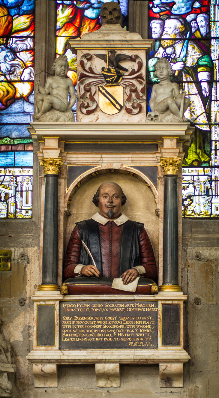 Shakespeare síremlékét is megtekinthetjük Stratford Upon Avonban