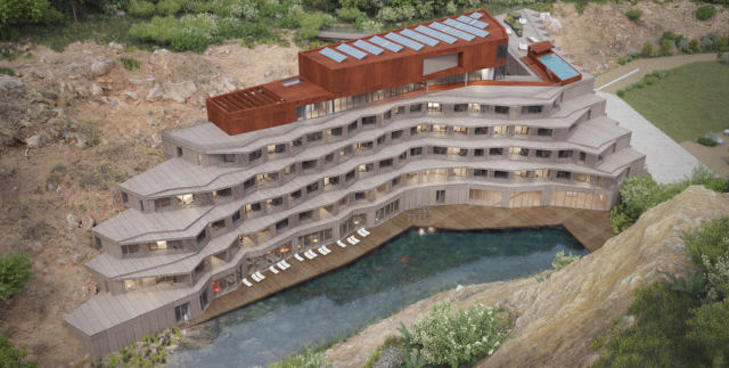 A Hotel Minaro egy elhagyatott bánya területén épül Posta György facebook oldala