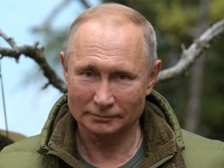 Vlagyimir Putyin szibériai vakációján 2019. október hetedikén. EPA/ALEXEY DRUZHINYN /SPUTNIK/KREMLIN 