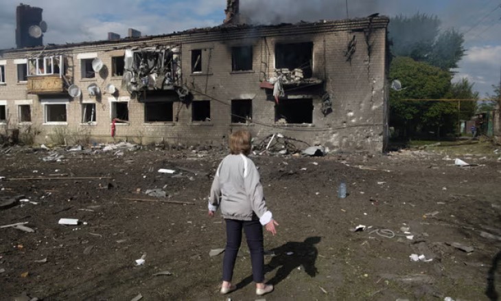 A Harkov megyei Volcsansz az újabb orosz támadás után