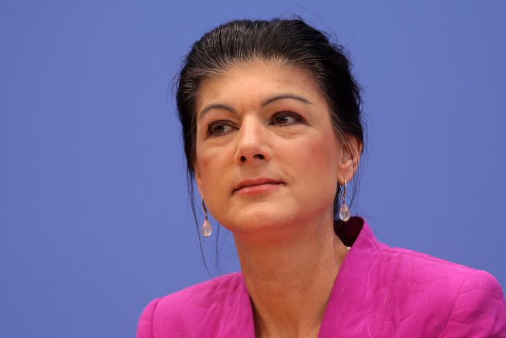 Sahra Wagenknecht a választások másnapján – az arcára volt írva az eredmény