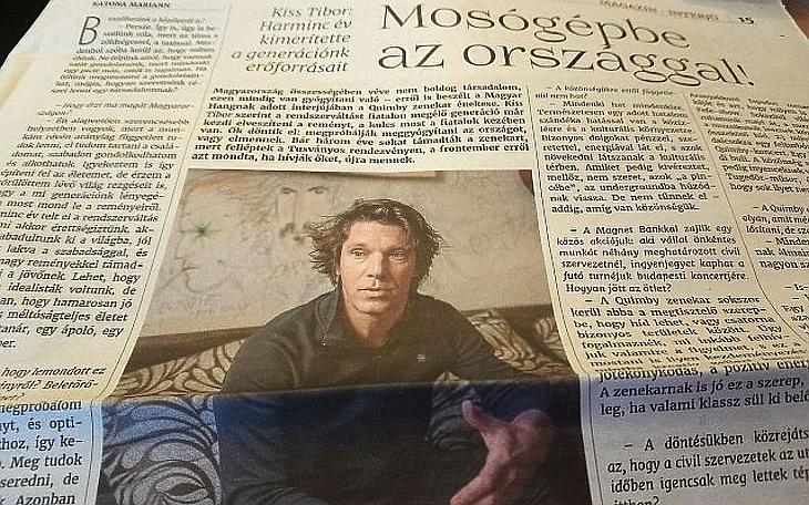Most mondunk le a reményeinkről – beolvasott Magyarországnak az ismert zenész