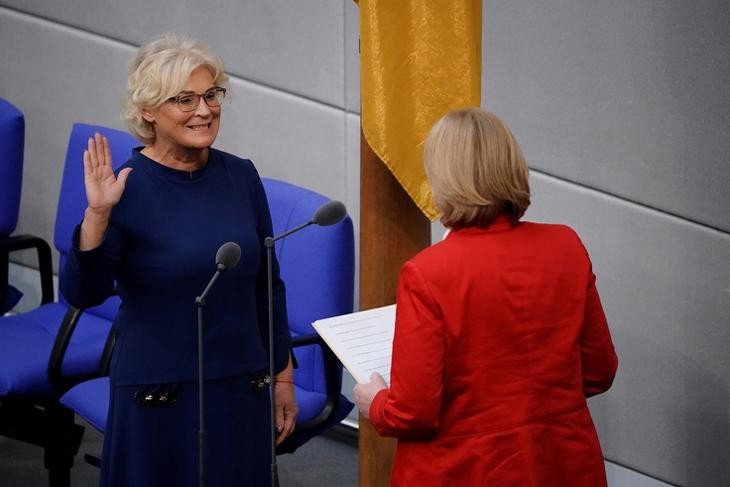 Christine Lambrecht nem sokáig volt miniszter. Fotó: EPA/CLEMENS BILAN