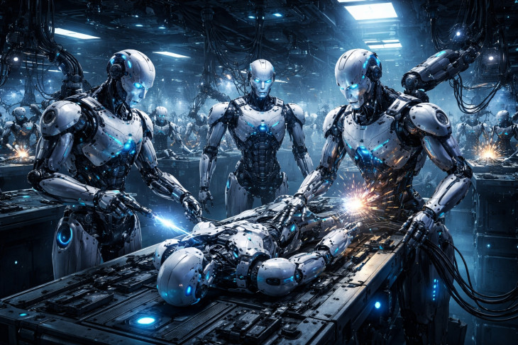 A gépek gépeket gyártanak. Fantáziarajz