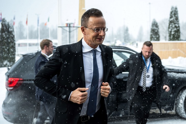Szijjártó Péter Stockholmban 2023. 03. 10-én.  Fotó: Facebook/Szijjártó Péter