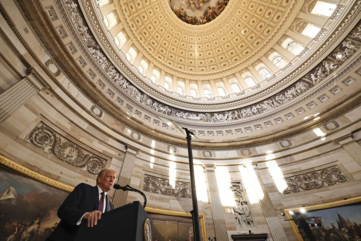 Donald Trump az amerikai politikai szentélyében, a Capitoliumban ígért meg mindent