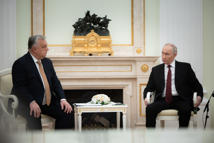 Orbán Viktor és Vlagyimir Putyin találkozója a moszkvai Kremlben 2025. november 28-án 