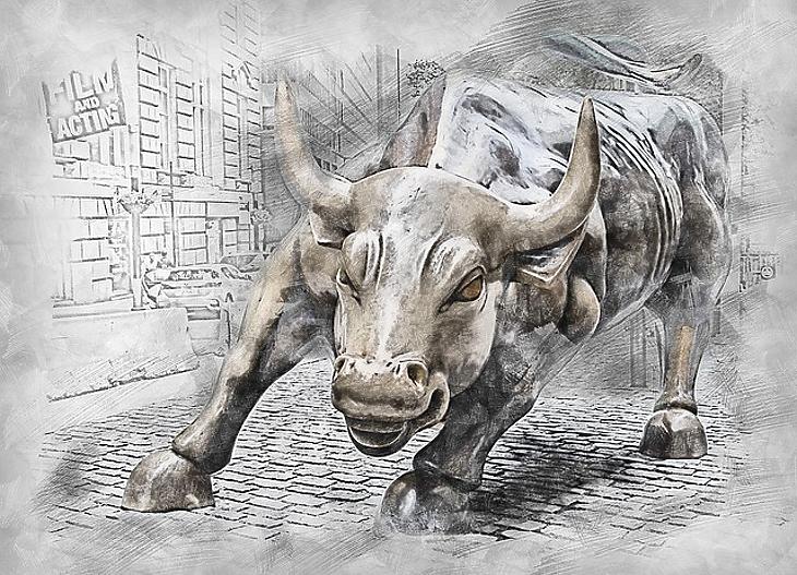Bika a Wall Streeten (Pixabay.com)