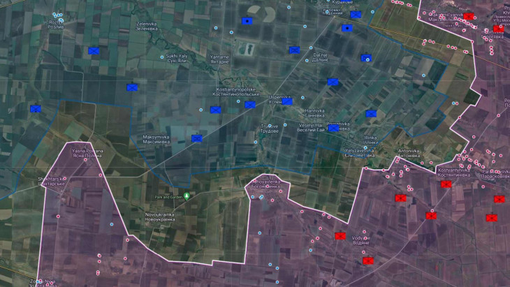 Ukrán front térkép