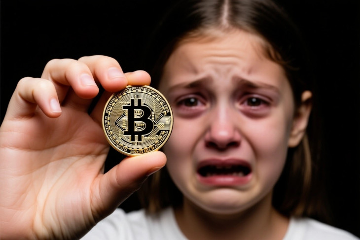 Bitcoin-rémület. (Illusztráció.)