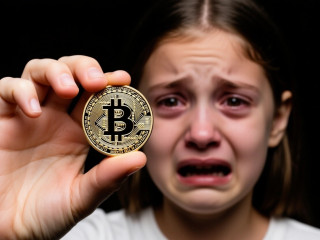 Bitcoin-rémület. (Illusztráció.)