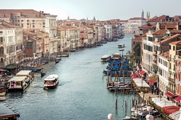 A Canal Grande, Velence fő csatornája. Fotó: Wikipédia/Didier Descouens
