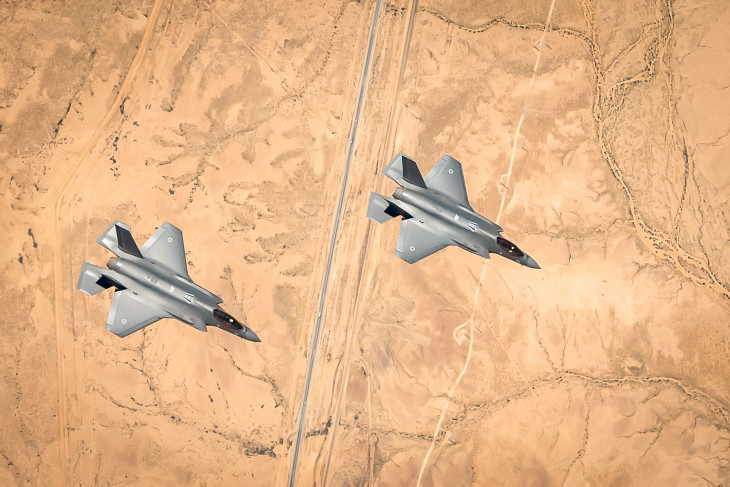 Izraeli F-35-ösök a sivatag felett &ndash; sokkal messzebbre szállhatnak mostantól önerőből