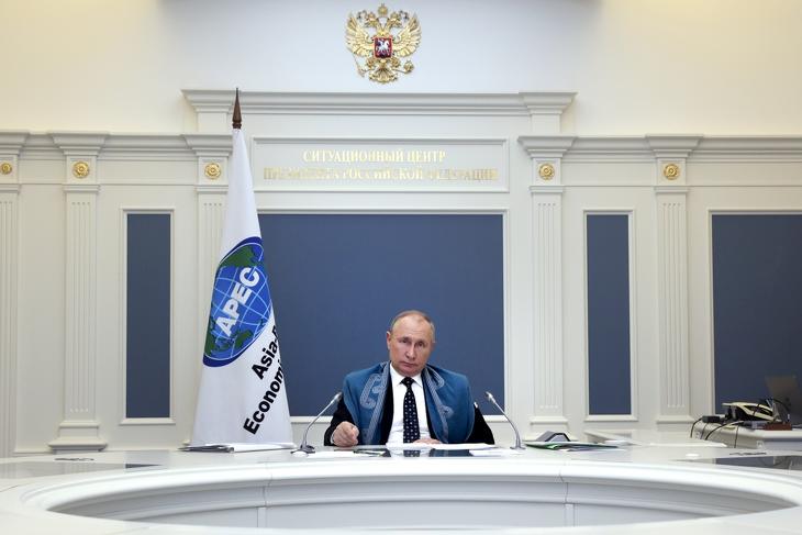 Vlagyimir Putyin orosz elnök Ukrajna kérdésében hajthatatlan. Fotó: MTI/AP/Szputnyik/Mihail Mecel