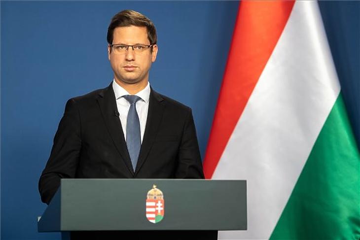 Gulyás Gergely, a Miniszterelnökséget vezető miniszter. MTI/kormany.hu/Botár Gergely