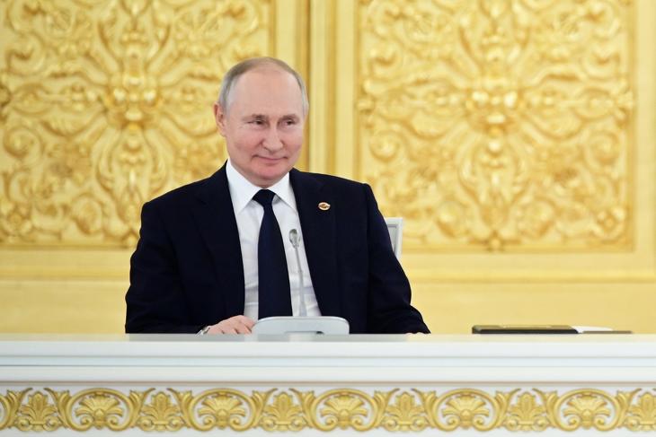 Putyin volt a célpont? Fotó: EPA/MIKHAEL KLIMENTYEV/SPUTNIK/KREMLIN POOL