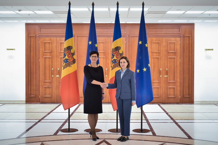Marta Kos bővítési biztos Maia Sandu moldáv elnökkel közös célokért dolgozik