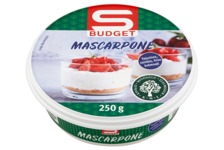 S-Budget Mascarpone megszerezte a KMÉ-védjegyet