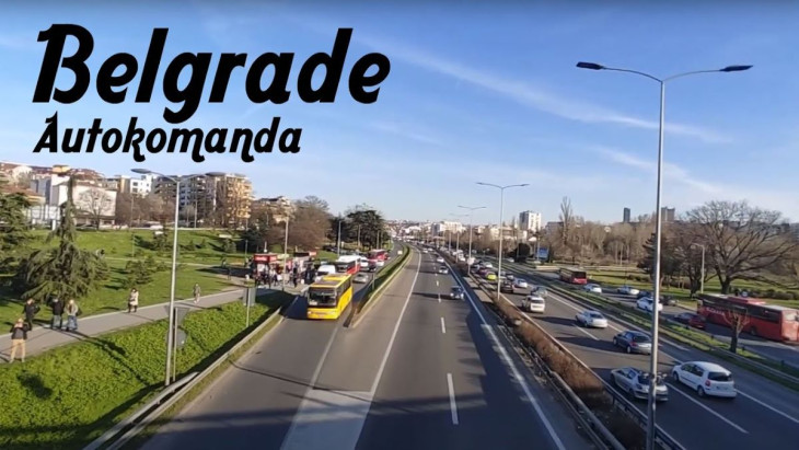 A  belgrádi Autokomanda csomópontot teljesen lezárták