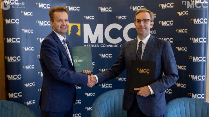Mikesy Álmos, a Gránit Alapkezelő elnök-vezérigazgatója és Szalai Zoltán, az MCC főigazgatója