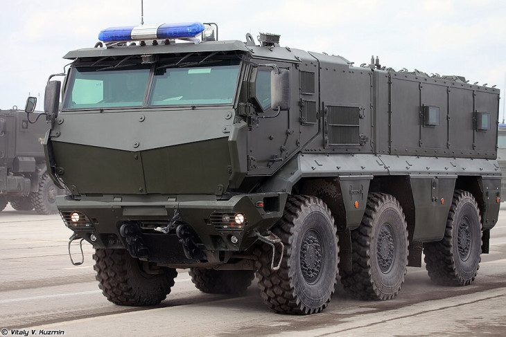 A KAMAZ Tájfun K  nem polgári célra készült