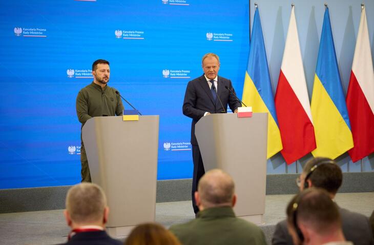 Volodimir Zelenszkij és Donald Tusk megállapodást írt alá 