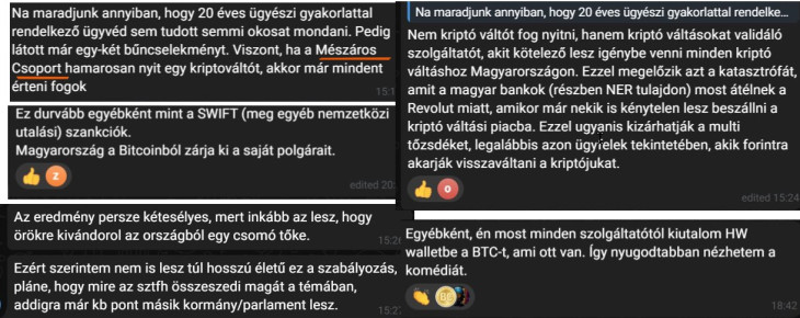 Felhasználói vélemények egy hazai kriptós fórumról