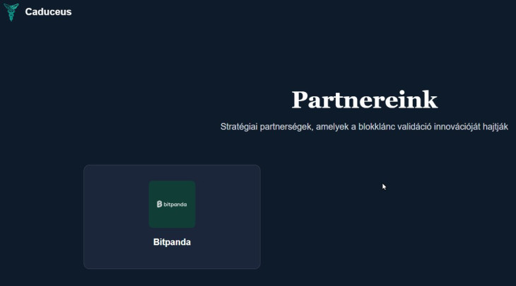 A Caduceus honlapja. Egy, csak egy partner