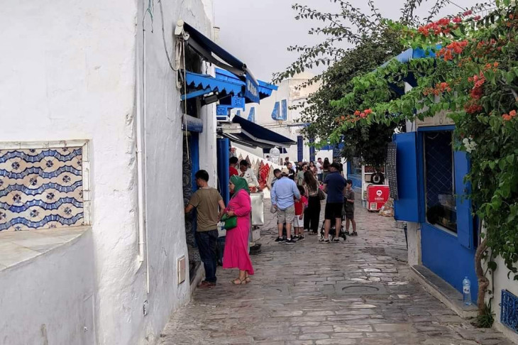 Sidi Bou Said-i utcakép