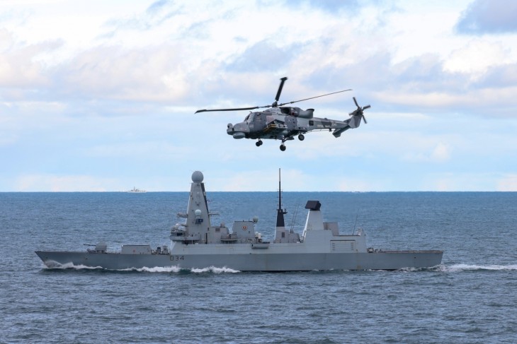Az HMS Diamond 2023. novemberében. Fotó: Brit haditengerészet / Royal Navy