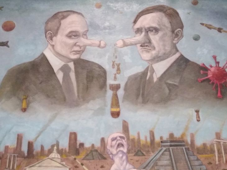 Putyin és Hitler a kínai festők szerint is egyívásúak