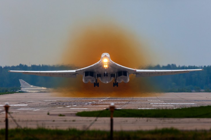 Egy Tu-160-as felszállás közben. Pontos képességei és gyenge pontjai is nagyon érdekelhetik az amerikaiakat. Fotó: Wikimedia