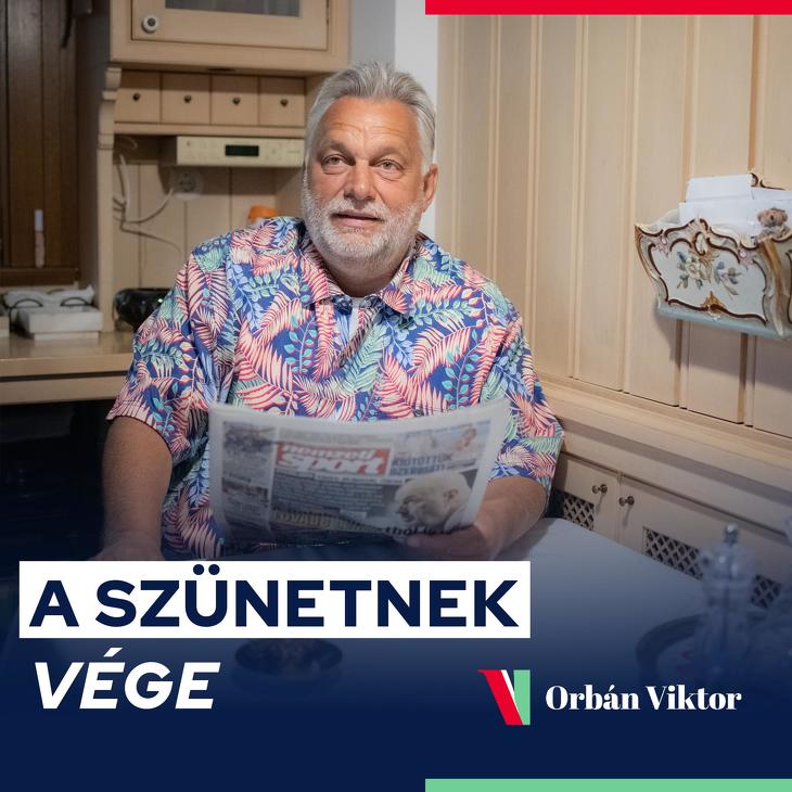 He is back. Fotó: Facebook/Orbán Viktor  