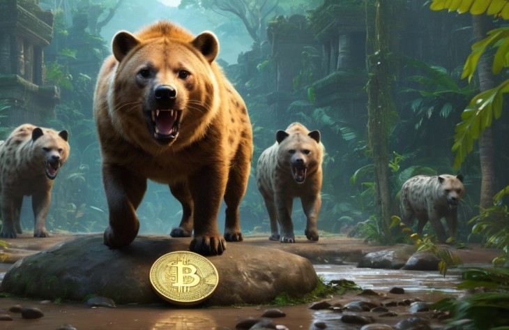 Bitcoin a dzsungelben. Fantáziakép: Tengr.ai