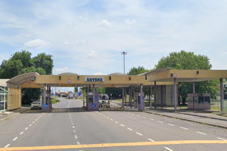 Az ártándi határátkelő. Fotó: Google Street View