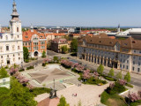 A Hősök tere Miskolc belvárosában