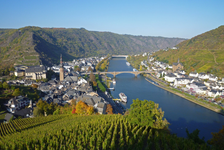 A Mosel-völgy, lent Cochem városa