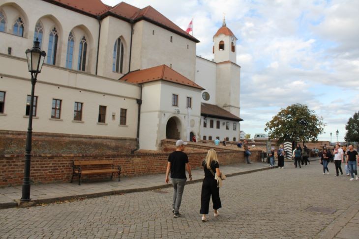 A Brno belvárosához közeli Spilberk egy elnyúló citadella, sokat lehet sétálni, vannak érdekes múzeumok is az erődítményben. Fotó: Privátbankár/Mester Nándor