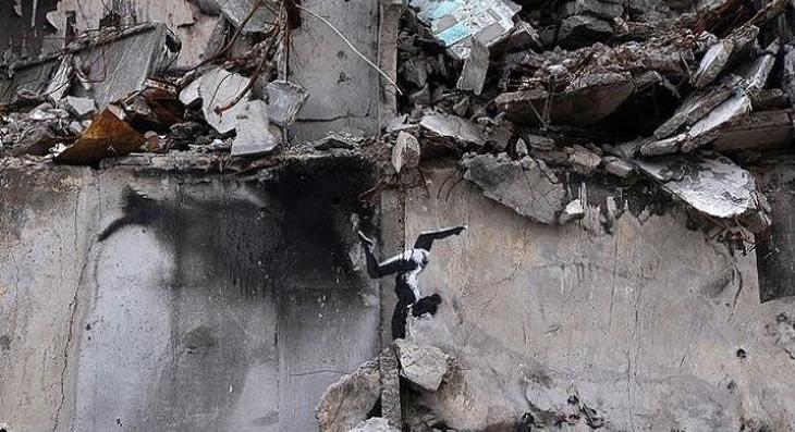 A titokzatos művész most az ukrán háborúban tűnt fel