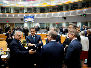 Orbán Viktor az EU-csúcson 