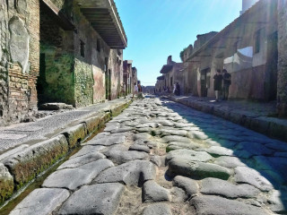 Pompeii egyik utcája