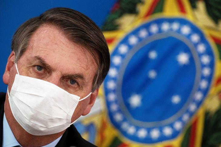 Javier Bolsonaro brazil elnök. Fotó: EPA/Joedson Alves
