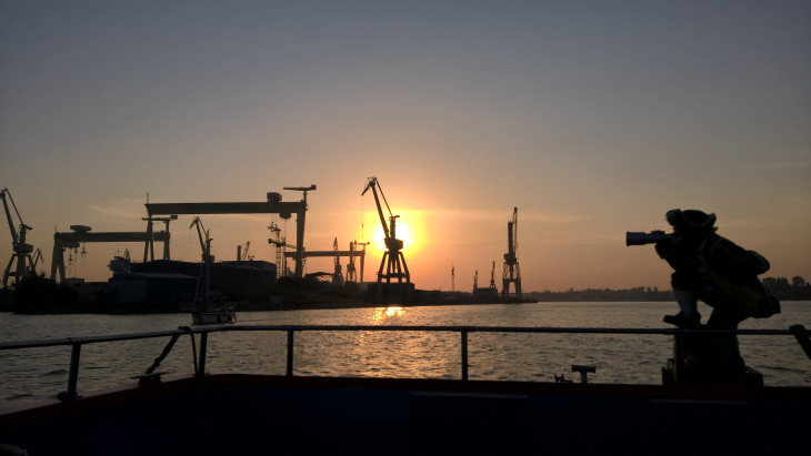 A mangaliai kikötő látképe 2017-ben &ndash; lehúzza a rolót a hajógyár