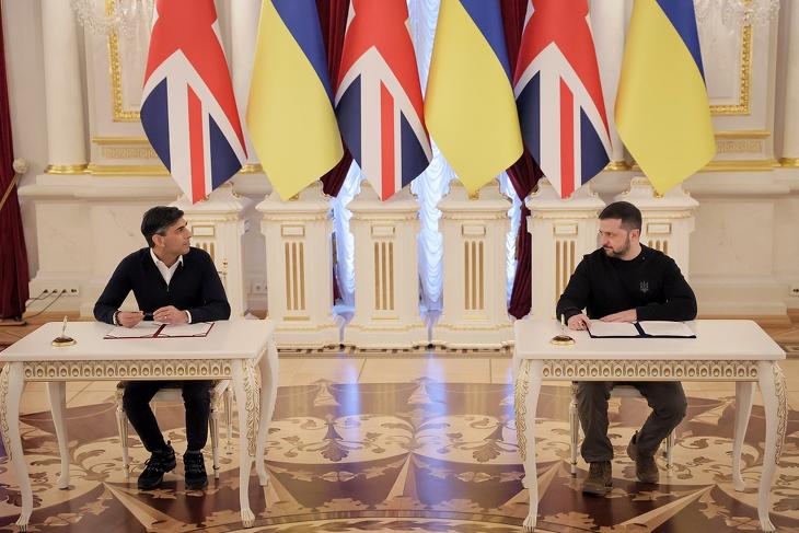 A brit miniszterelnök és az ukrán elnök egy korábbi találkozón